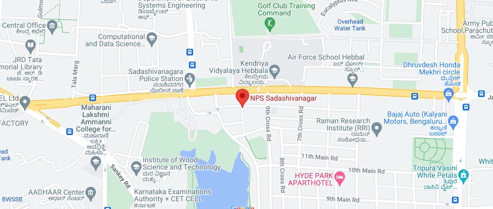 NPS Sadashivanagar location map